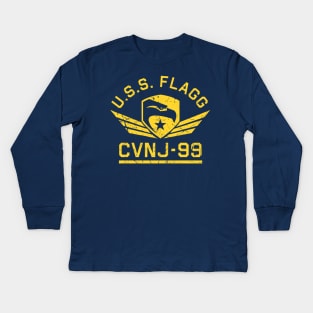 USS Flagg Crewman Kids Long Sleeve T-Shirt